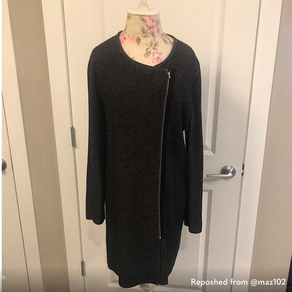 Theory Heathered Stretch Coat - Large - Picture 2 of 3